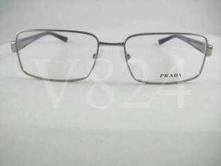 PRADA VPR 61L Eyeglass 61L Gun Blue VPR61L 5AV 1O1 52MM  