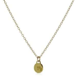   Astrology Gold Tone Zodiac Sign Charm Necklace Virgo Jewelry