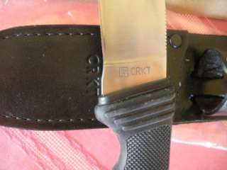 Cricket Wind River hunting knife GutHook leather sheath  
