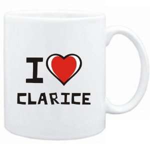  Mug White I love Clarice  Female Names: Sports 