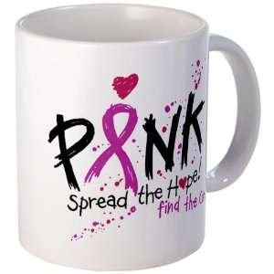   Cup) Cancer Pink Ribbon Spread The Hope Find The Cure 