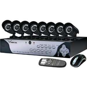  8 Channel H.264 Video Security Kit with 8 Night Vision 