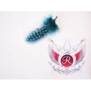 Glam Rock Hair Extension Feather (Blue/Black)