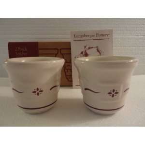   Pottery Traditional Red 2 Pack Votive Cups 