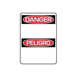  OSHA BILINGUAL BLANK DANGER / PELIGRO 10 x 7 Dry Erase 