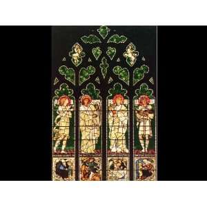   painting name The Vyner memorial window, By BurneJones Edward Coley