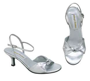 NEW Smooth Silver Twist 2 Elegant Formal Evening Shoes  