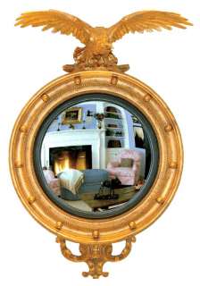 Carved Eagle Convex Mirror 30 Old World Finishes  