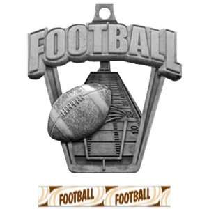  Football 3 D Pro Sport Medal M 712F SILVER MEDAL / DELUXE 