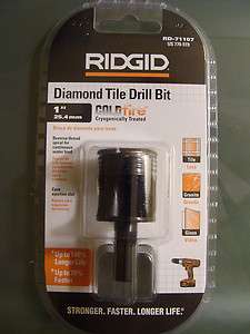 Ridgid 1 Diamond Tile Drill Bit RD 71107 NIB  