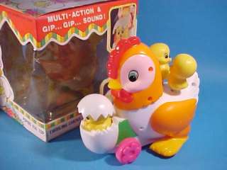 CHICKEN CHARLIE WIND UP TOY BOX MADE IN HONG KONG 70S  