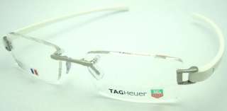 NEW TAG HEUER TH 7101 020 WHITE RUBBER EYEWEAR RX ABLE FRAME **  