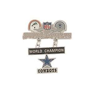  NFL Super Bowl 6 Dallas Cowboys Championship Pin: Sports 