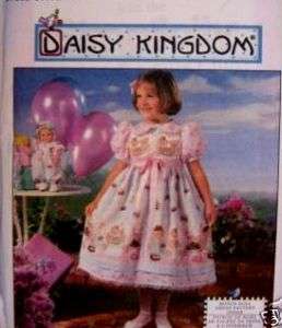 7544 Daisy Kingdom Dress 4 Girl & 13½” Doll 3 6  