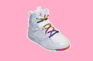   Air Jordan Flight 45 High Top White Girl Pink Flash Sport Shoes 12 Us
