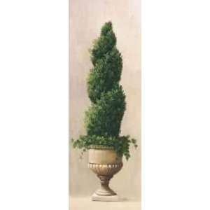   Ball Topiary, Fine Art Canvas Transfer by Welby, 8x20: Home & Kitchen