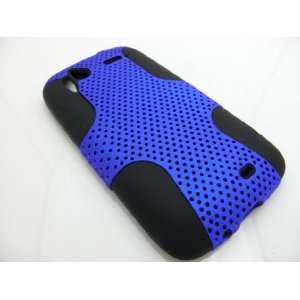  BLUE Hybrid Hard Plastic Back Cover + Silicone Skin Case 