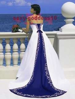 no 4 wedding dress white blue dress in satin