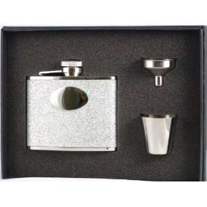   Stainless Steel Flask, Shot Cup and Funnel Gift Set: Kitchen & Dining