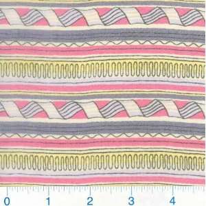   Chiffon Waves Rose/Slate Fabric By The Yard: Arts, Crafts & Sewing