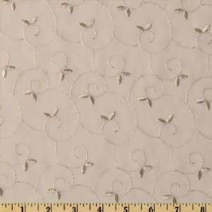   Chiffon Vines Ivory Fabric By The Yard: Arts, Crafts & Sewing