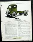 1951 White 3000 COE Truck Goods Carriers Brochure  
