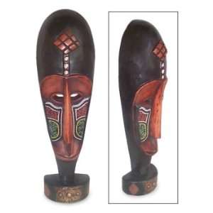  Wood statuette, Ceremonial Mask Home & Kitchen
