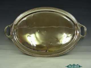 Magnificent French 2 Handled Silver Serving Tray Ca1900  
