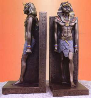 RAMSES II BOOKENDS 10 Ancient Egyptian Pharaoh Statue Figure Pair Set 