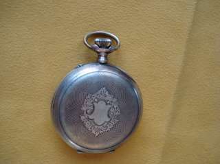 ANTIQUE ORIGINAL SWISS Pocket WATCH 800 SILVER  