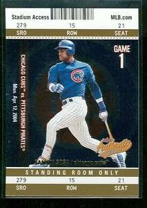 CHICAGO CUBS SAMMY SOSA STANDING ROOM ONLY 2004 CARD  