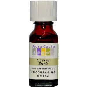  Aura Cacia Cassia (Cinnamon) Bark Essential Oil, 1/2 oz 