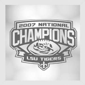  LSU Tigers   2007 National Champions   Beveled Wall Mirror 