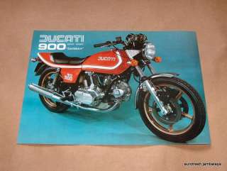 NOS Ducati 900 Darmah Brochure perfect 900ss bevel twin SD RED  