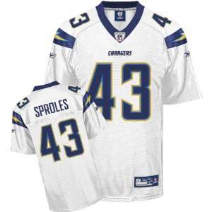 Reebok San Diego Chargers Darren Sproles Replica White 