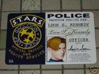 Resident Evil RPD Leon Kennedy Security ID Pass Card  