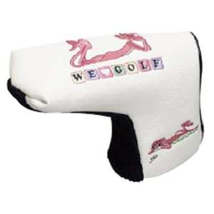 Pink Panther We Love Golf L Shape Pin Type Putter Cover (White) JAPAN