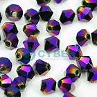 Colors Acrylic Faceted Bicone Loose Beads 2000pcs 4mm items in 