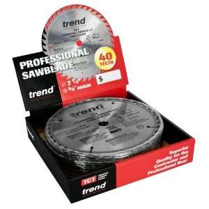   Saw Blade 7 1/4 Inch by 40 Tooth 5/8 Inch Bore, Finish Trim Saw Blade
