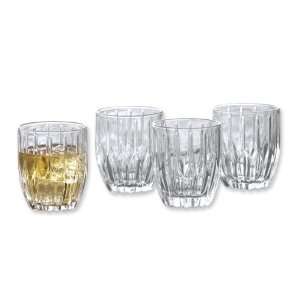  Alexandria Crystal Set of 4 Old Fashion Glasses: Jewelry