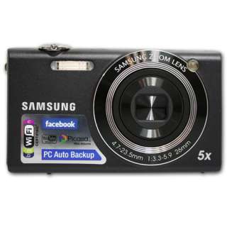 Samsung SH100 (Black) 14.2MP 5x Zoom Digital Camera New! 610563291595 