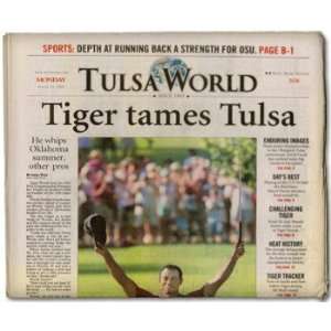  Complete Original Historic Newspaper   Tiger Woods 2007 