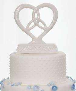 Celtic Heart Framed Trinity Knot Wedding Cake Topper  