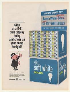 1967 Mr Magoo GE Light Bulbs Display Print Ad  