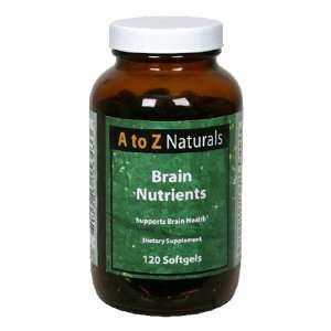  A to Z Naturals Brain Nutrients, 120 Softgels Health 