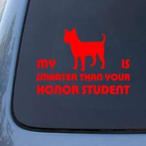 HONOR STUDENT   CHIHUAHUA   Dog Decal Sticker #1527  Vinyl Color: Red