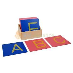 Montessori Capital Case Sandpaper Letters Print w/ Box 