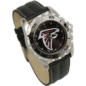  NFL Atlanta Falcons Game Time Leather Watch   Black 