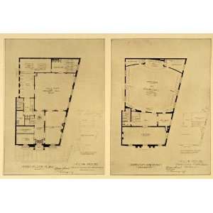   Lodge NYC Floor Plans Print   Original Halftone Print: Home & Kitchen