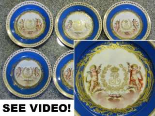 Sevres 1844 Plate French Palace of King Louis Phillipe Chateau des 